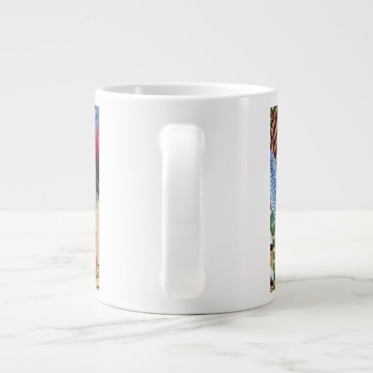 Gewebe-Feder-Tasse Philip Jacobs Jumbo-Tasse (Rückseite)