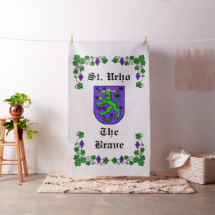 Gewebe-Flaggen-finnisches Wappen St. Urho Stoff