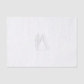 Gewebe für Hochzeiten oder Duschen Seidenpapier (Vorderseite)