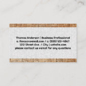 Gewebe | Geometrisches Verschraubmuster Visitenkarte (Rückseite)