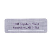 Gewebe-Gewebe Textur in Indidigo Lila (Vorne)