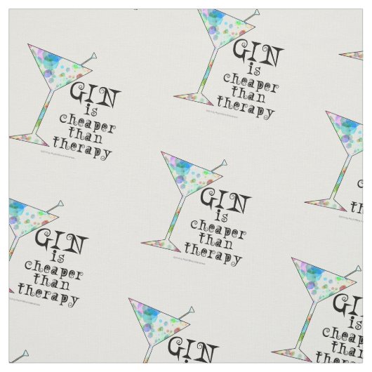GEWEBE - GIN ist billiger als Therapie! Stoff (Muster)