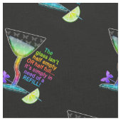 GEWEBE - GLASHALBVOLLES, Cocktail-Spaß Stoff (Nahaufnahme)