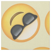 Gewebe Herr-Cool Sunglasses Emoji Pattern Stoff (Nahaufnahme)