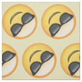 Gewebe Herr-Cool Sunglasses Emoji Pattern Stoff (Muster)
