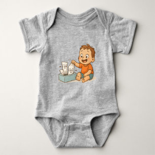 Gewebe in Schwierigkeiten Baby Strampler