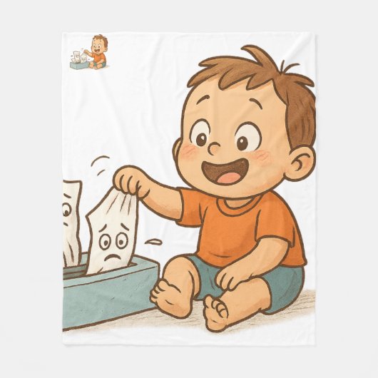 Gewebe in Schwierigkeiten Fleecedecke (Vorderseite)