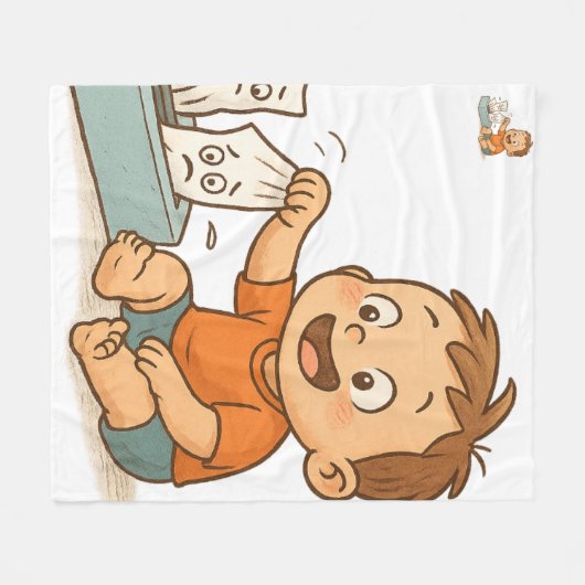 Gewebe in Schwierigkeiten Fleecedecke (Vorderseite (Horizontal))