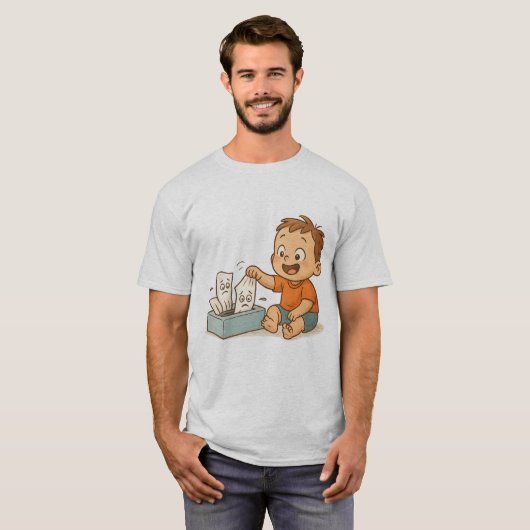 Gewebe in Schwierigkeiten T-Shirt (Vorne ganz)