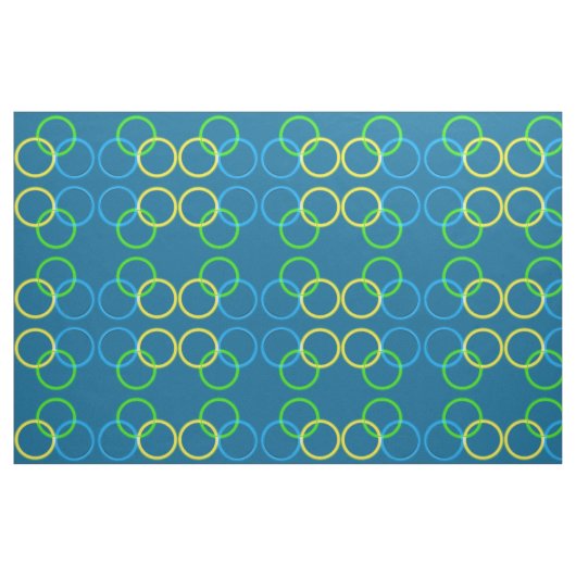 Gewebe - Interlinkende Kreise Stoff (Fat Quarter (45,7 x 55,9 cm))
