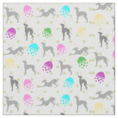 Gewebe italienischer Windhund-Ostern Joann, Stoff (Nahaufnahme)