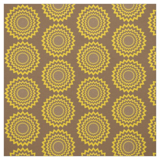Gewebe - Konzentrierte gezackte Kreise Stoff (Muster)