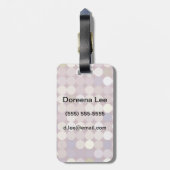 Gewebe kreist abstraktes Muster ein Gepäckanhänger (Rückseite vertikal)