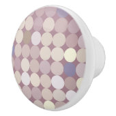 Gewebe kreist abstraktes Muster ein Keramikknauf (Rechts)