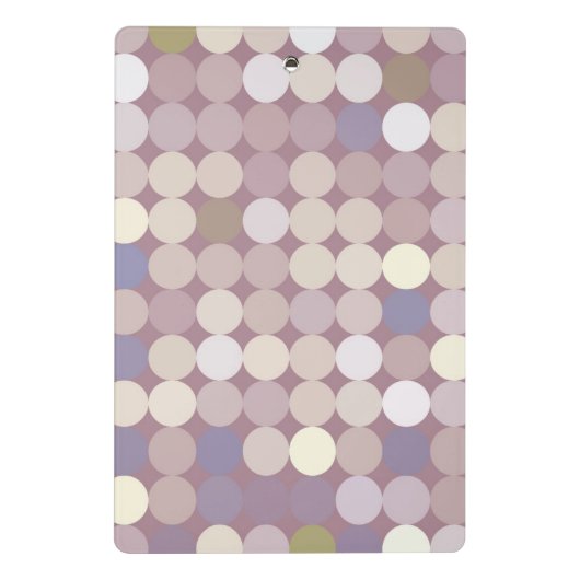 Gewebe kreist abstraktes Muster ein Mini Klemmbrett (Rückseite)