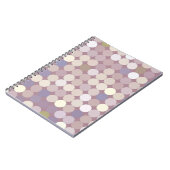 Gewebe kreist abstraktes Muster ein Notizblock (Linke Seite)