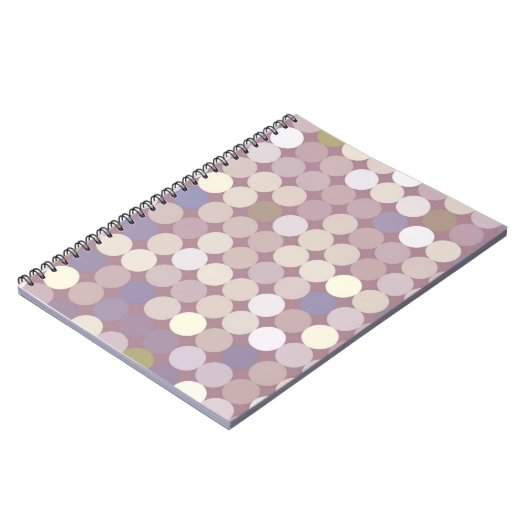 Gewebe kreist abstraktes Muster ein Notizblock (Linke Seite)