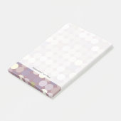 Gewebe kreist abstraktes Muster ein Post-it Klebezettel (angewinkelt)