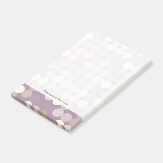 Gewebe kreist abstraktes Muster ein Post-it Klebezettel (angewinkelt)