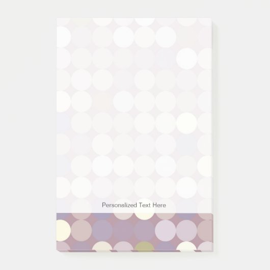 Gewebe kreist abstraktes Muster ein Post-it Klebezettel (Vorderseite)