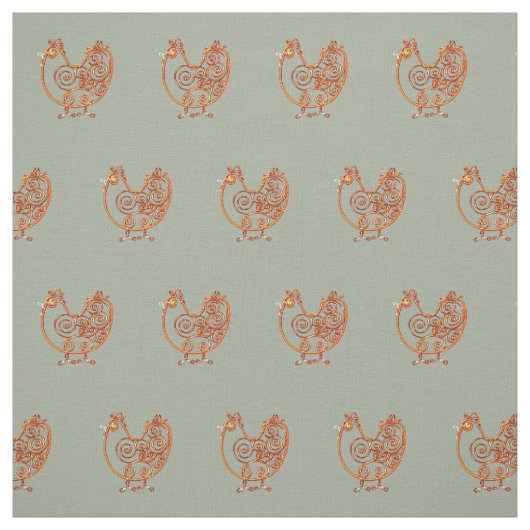 Gewebe - Kupferhühner Stoff (Muster)