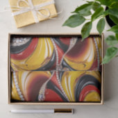 Gewebe mit belgischer Farbgestaltung Seidenpapier (Geschenk)