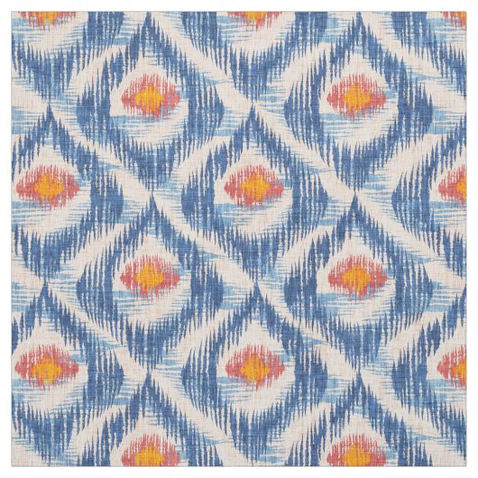 Gewebe mit blauem Kat-Muster Stoff (Muster)