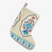 Gewebe mit Blumen nahtlos im ethnischen Stil Kleiner Weihnachtsstrumpf (Vorderansicht (hängend))