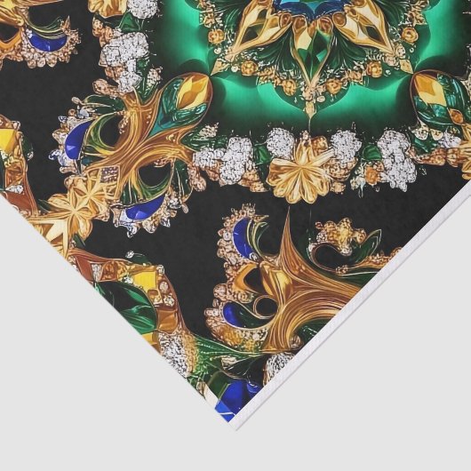 Gewebe mit brasilianischer Farbgestaltung Seidenpapier (Ausschnitt)