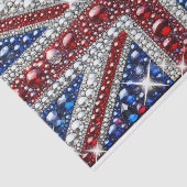 Gewebe mit britischer Farbgestaltung Seidenpapier (Ausschnitt)