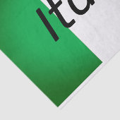 Gewebe mit dem Bild der italienischen Flagge Seidenpapier (Ausschnitt)