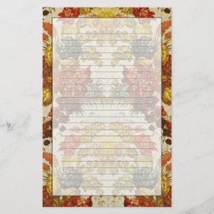 Gewebe mit einem wiederholenden Blumenmuster Briefpapier