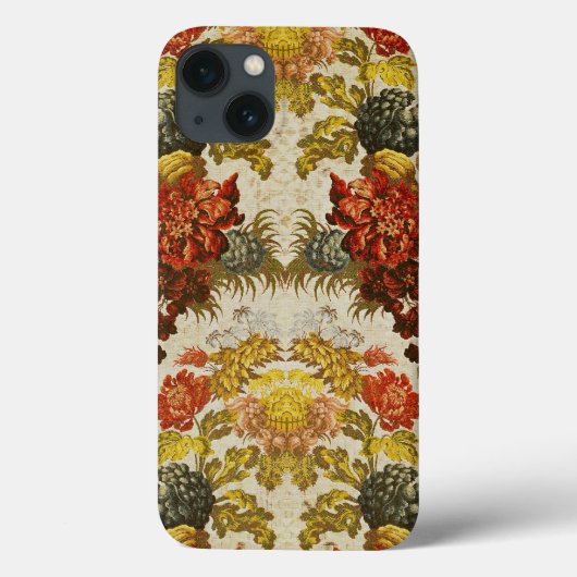 Gewebe mit einem wiederholenden Blumenmuster Case-Mate iPhone Hülle (Rückseite)
