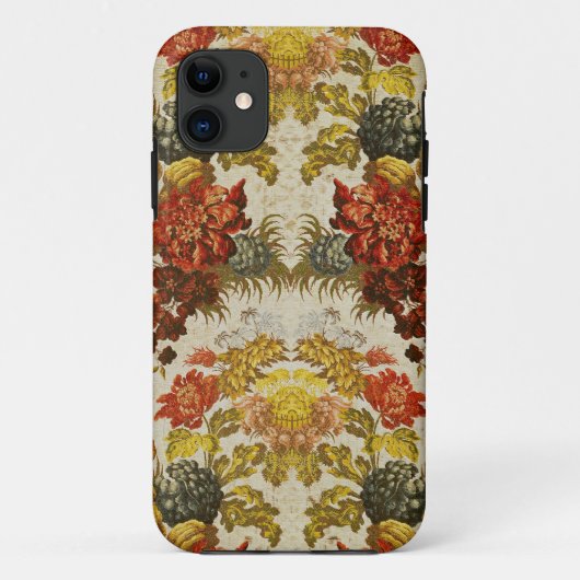 Gewebe mit einem wiederholenden Blumenmuster Case-Mate iPhone Hülle (Rückseite)