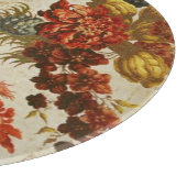 Gewebe mit einem wiederholenden Blumenmuster Schneidebrett (Ecke)