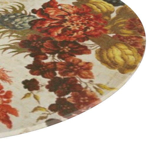 Gewebe mit einem wiederholenden Blumenmuster Schneidebrett (Ecke)