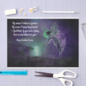 Gewebe mit Fee und Gedicht Seidenpapier (Handwerk)