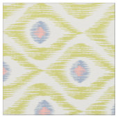 Gewebe mit grünem ikat Muster Stoff (Nahaufnahme)