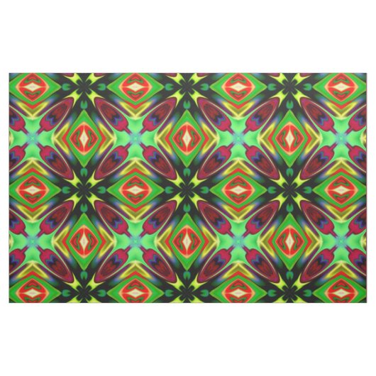 Gewebe mit Kaleidoskop-Design in mehrfarbigen Farb Stoff (Yard (91,4 cm))