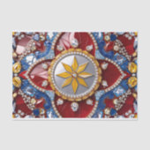 Gewebe mit kolumbianischer Farbgestaltung Seidenpapier (Vorderseite)