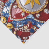 Gewebe mit kolumbianischer Farbgestaltung Seidenpapier (Ausschnitt)