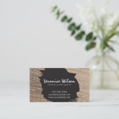 Gewebe mit Linienführung Visitenkarte (Stehend Vorderseite)