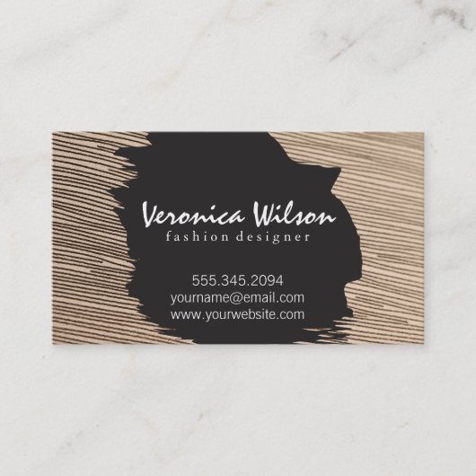 Gewebe mit Linienführung Visitenkarte (Vorderseite)