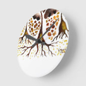 Gewebe mit neuronalen Zellen Runde Wanduhr (Winkel)