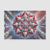 Gewebe mit norwegischer Farbgestaltung Seidenpapier (Vorderseite)