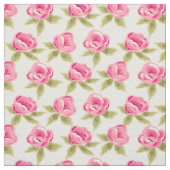 Gewebe mit rosa Rosen Stoff (Muster)