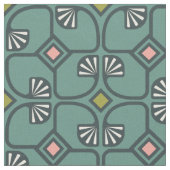 Gewebe mit Vintagem Blumenmuster Stoff (Nahaufnahme)