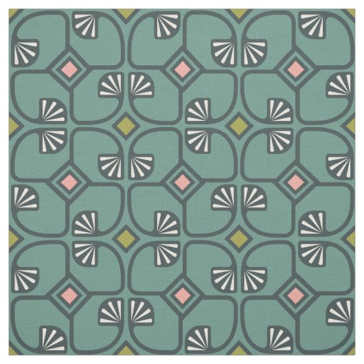 Gewebe mit Vintagem Blumenmuster Stoff (Muster)