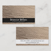 Gewebe mit Zeile Threading 2 Visitenkarte (Vorne/Hinten)