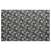 Gewebe Nautische Seesterne abstrakt, grau, schwarz Stoff (Fat Quarter (45,7 x 55,9 cm))